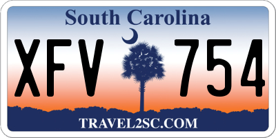 SC license plate XFV754