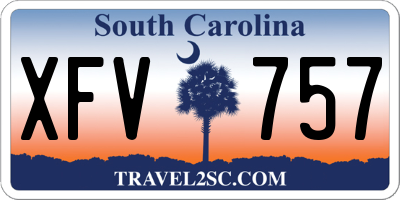 SC license plate XFV757