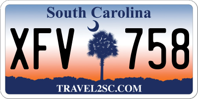 SC license plate XFV758