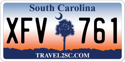 SC license plate XFV761
