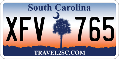 SC license plate XFV765