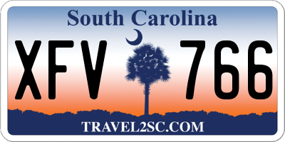 SC license plate XFV766