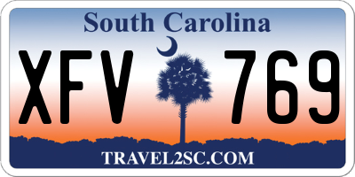 SC license plate XFV769