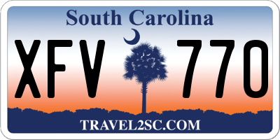 SC license plate XFV770