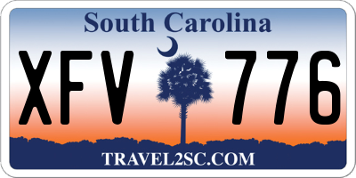 SC license plate XFV776
