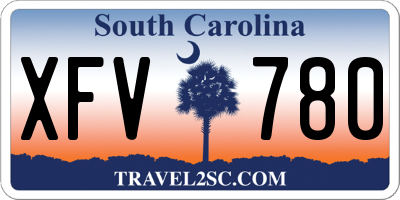 SC license plate XFV780