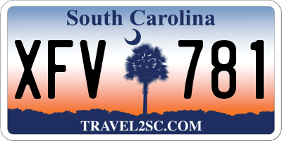 SC license plate XFV781