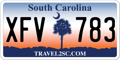 SC license plate XFV783