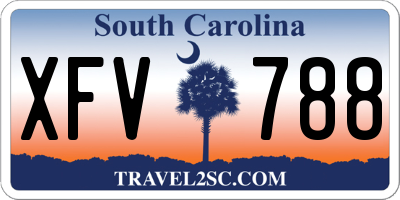 SC license plate XFV788