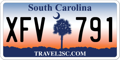 SC license plate XFV791
