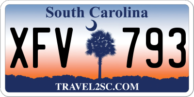 SC license plate XFV793