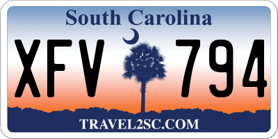 SC license plate XFV794