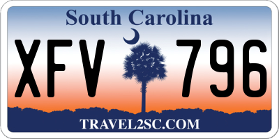 SC license plate XFV796