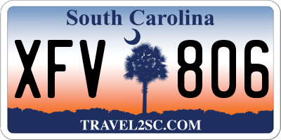 SC license plate XFV806