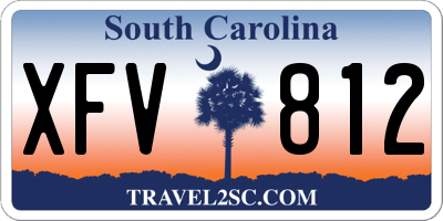 SC license plate XFV812