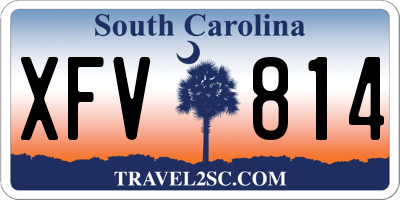 SC license plate XFV814