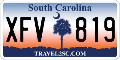 SC license plate XFV819