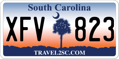 SC license plate XFV823
