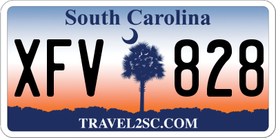 SC license plate XFV828