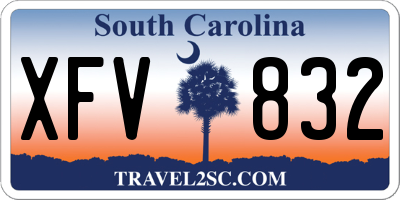 SC license plate XFV832
