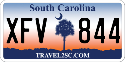 SC license plate XFV844