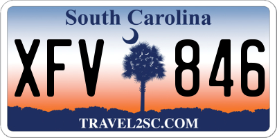 SC license plate XFV846