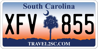 SC license plate XFV855