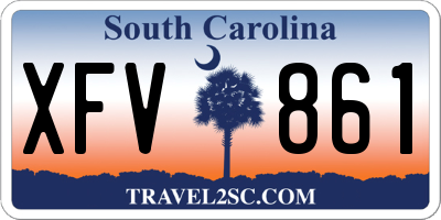 SC license plate XFV861