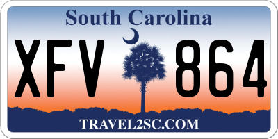 SC license plate XFV864