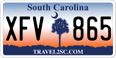 SC license plate XFV865