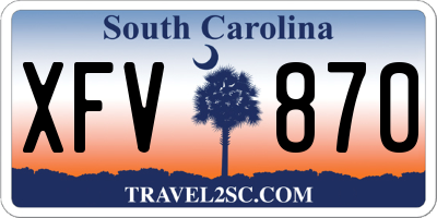 SC license plate XFV870