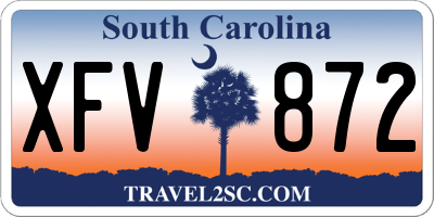 SC license plate XFV872