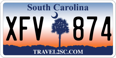 SC license plate XFV874