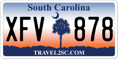 SC license plate XFV878
