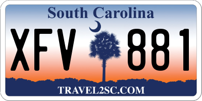SC license plate XFV881
