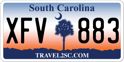 SC license plate XFV883
