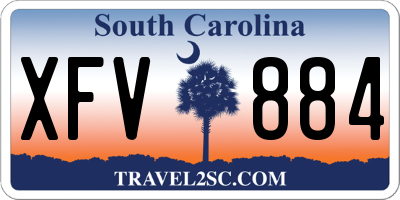 SC license plate XFV884