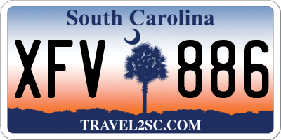 SC license plate XFV886