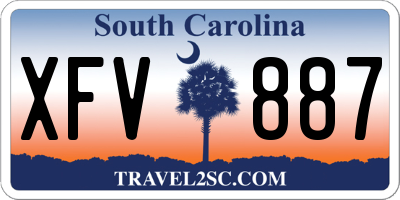 SC license plate XFV887