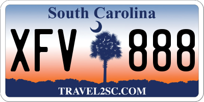 SC license plate XFV888