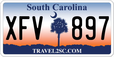 SC license plate XFV897