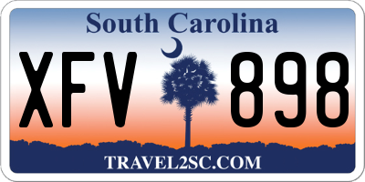 SC license plate XFV898