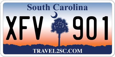 SC license plate XFV901