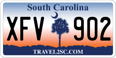 SC license plate XFV902