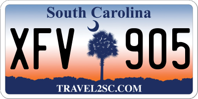 SC license plate XFV905