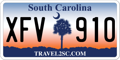 SC license plate XFV910