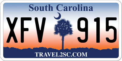 SC license plate XFV915