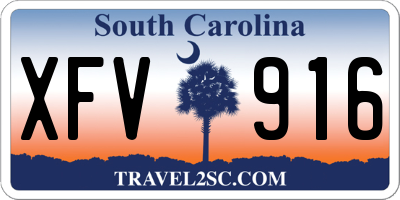 SC license plate XFV916
