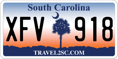 SC license plate XFV918