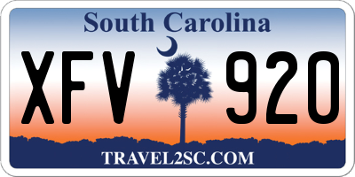 SC license plate XFV920